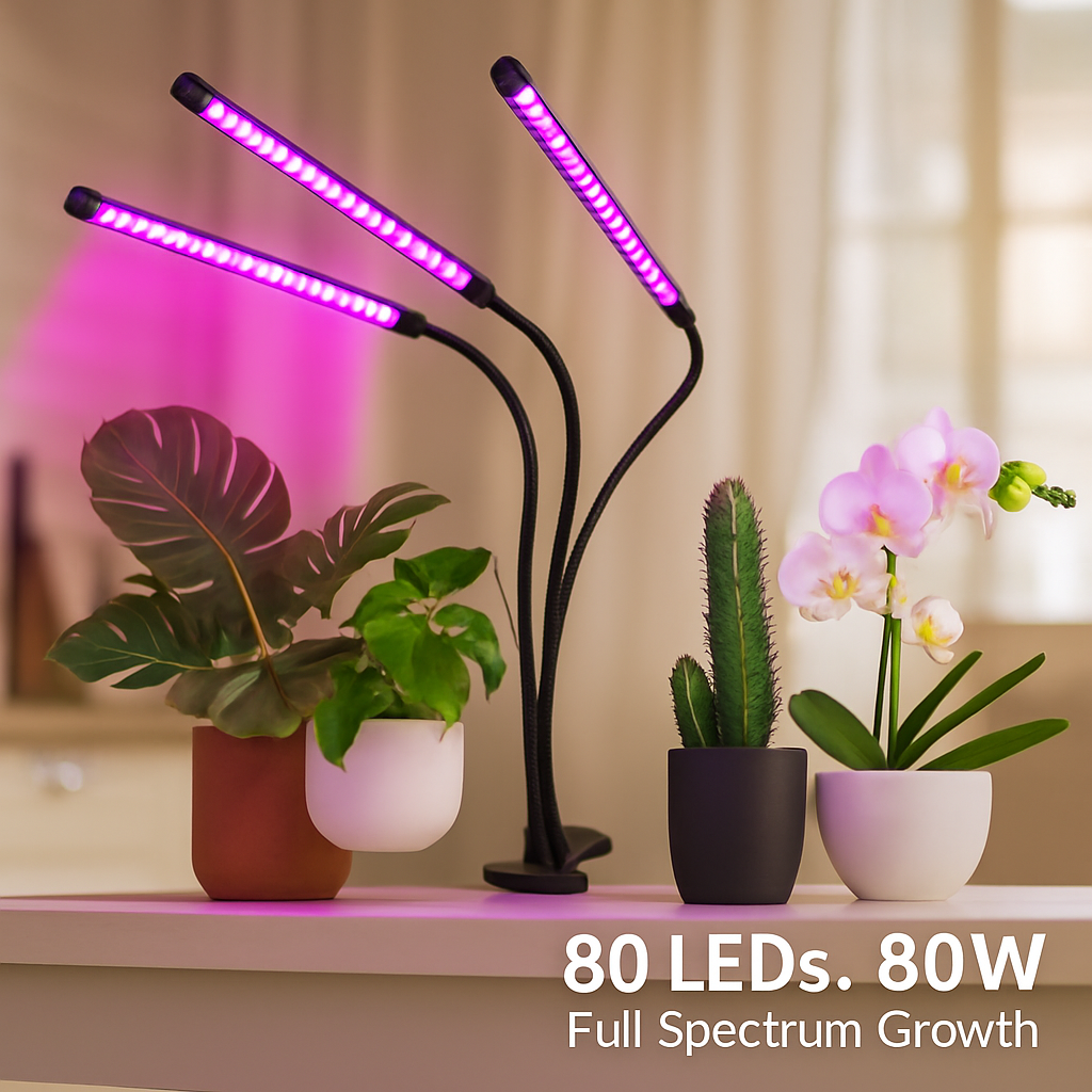Luz de cultivo para plantas de interior saludables