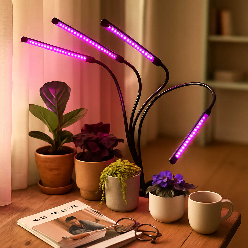 Luz de cultivo para plantas de interior saludables