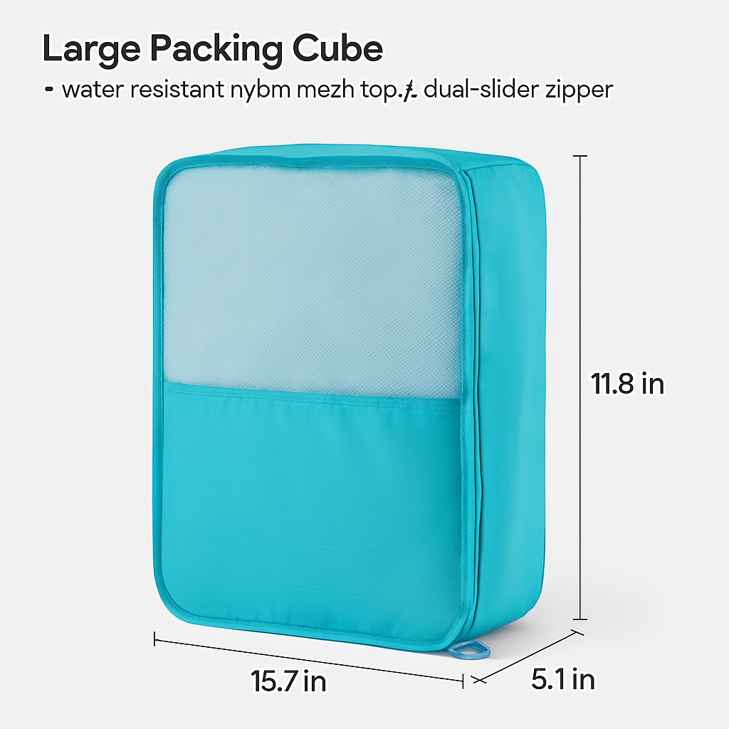 Storage Bags with Packing Cubes for Travel