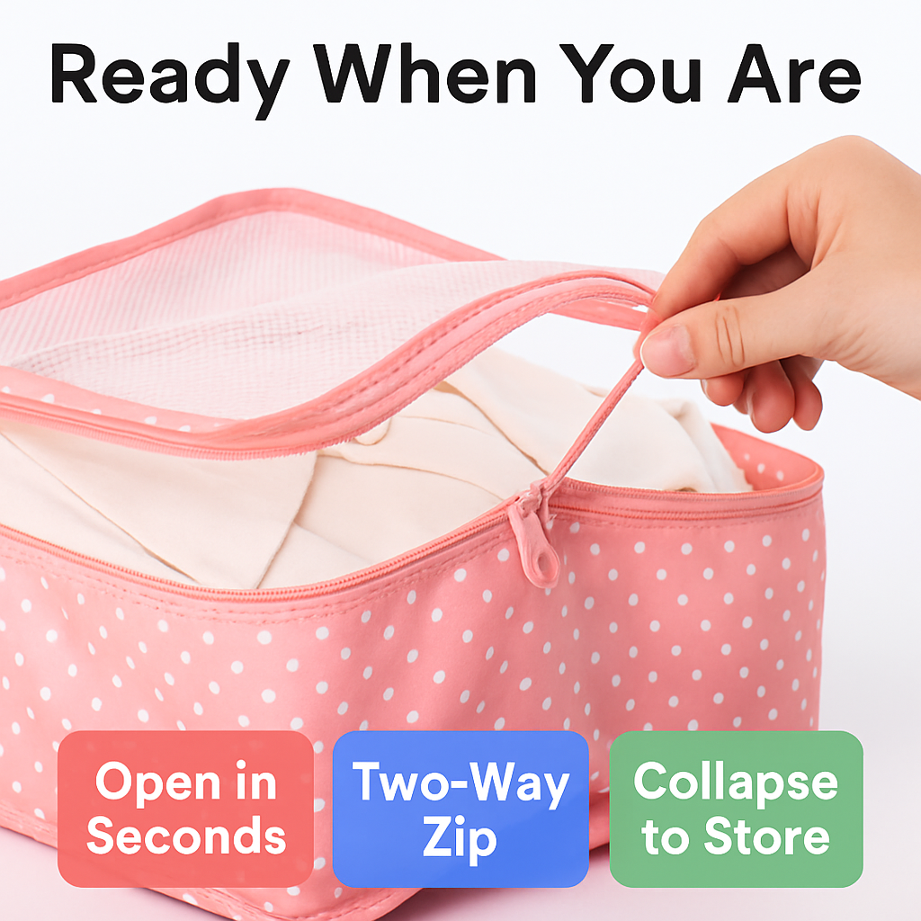 Storage Bags with Packing Cubes for Travel