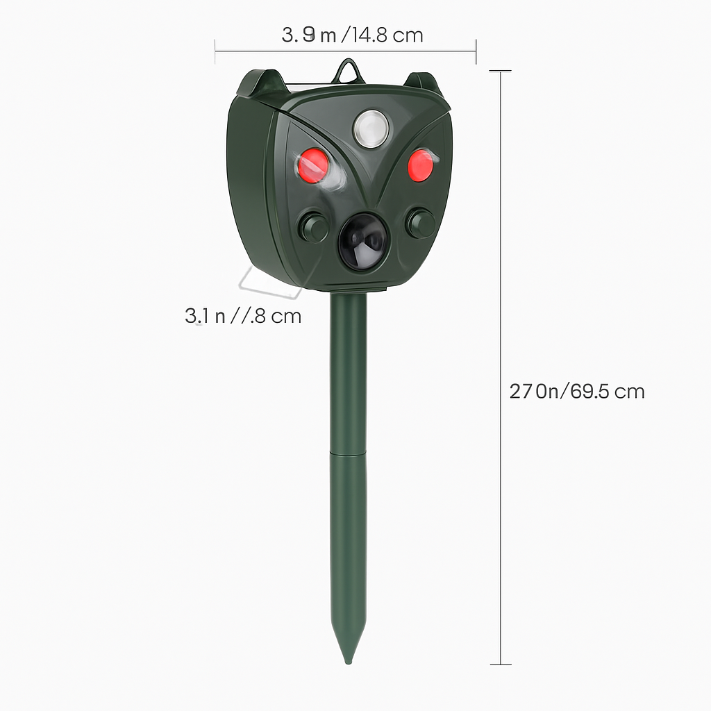 Ultrasonic Solar Animal Repeller for Garden and Yard