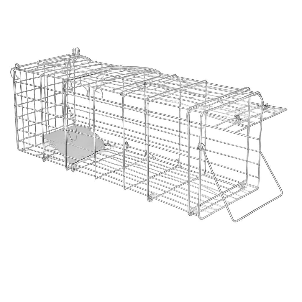 Foldable Rat Trap Cage for Humane Live Rodent Catch