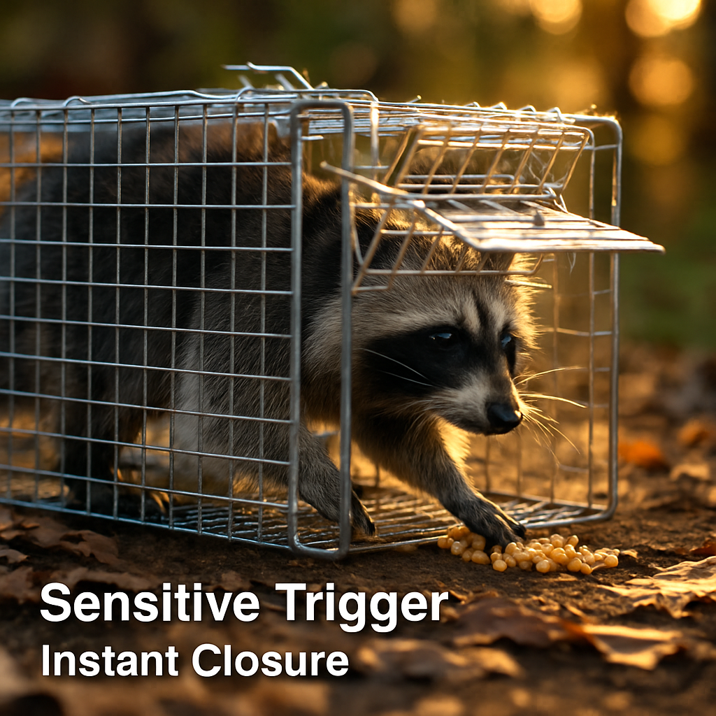 Live Animal Trap Cage, Folding Catch & Release