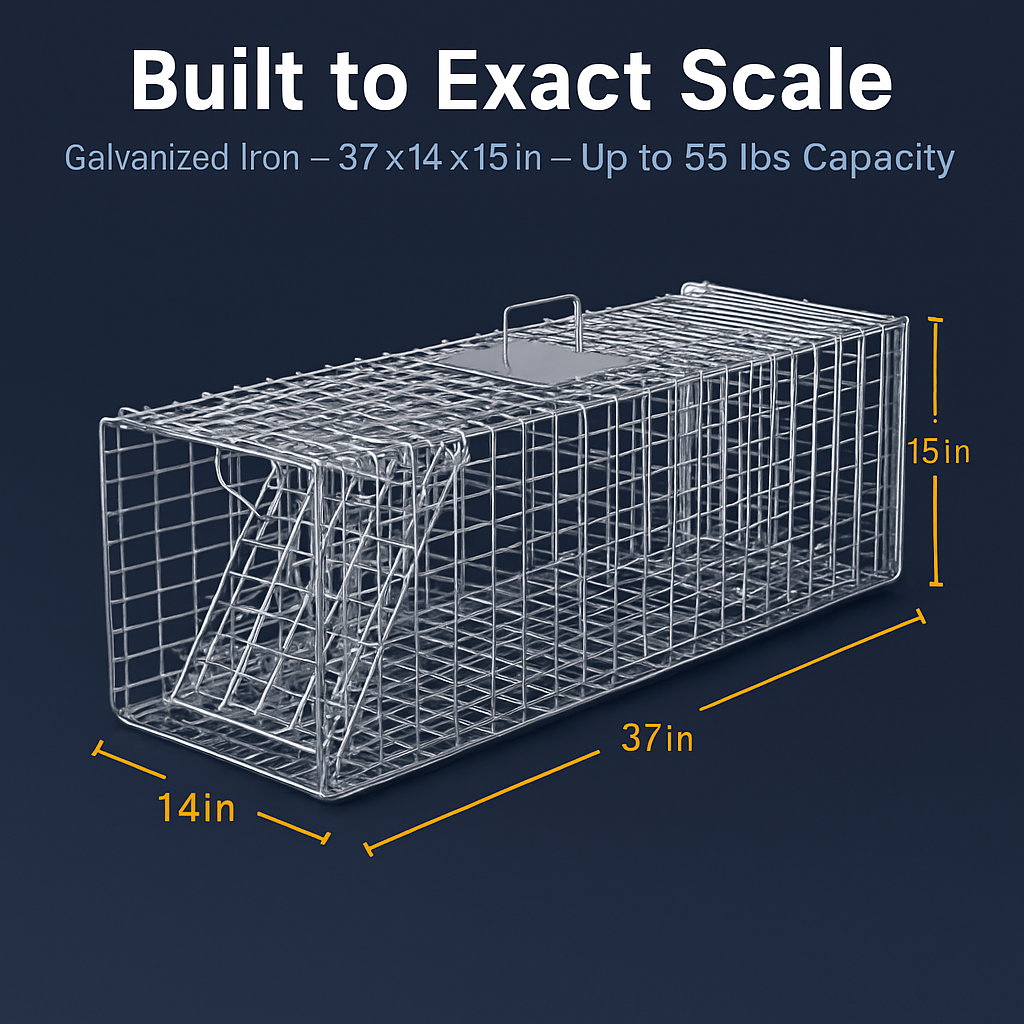 Live Animal Trap Cage, Folding Catch & Release