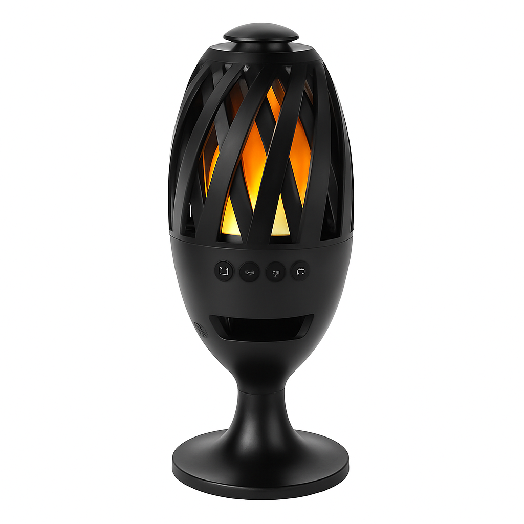Altavoz LED con efecto de llama y antorcha inalámbrico