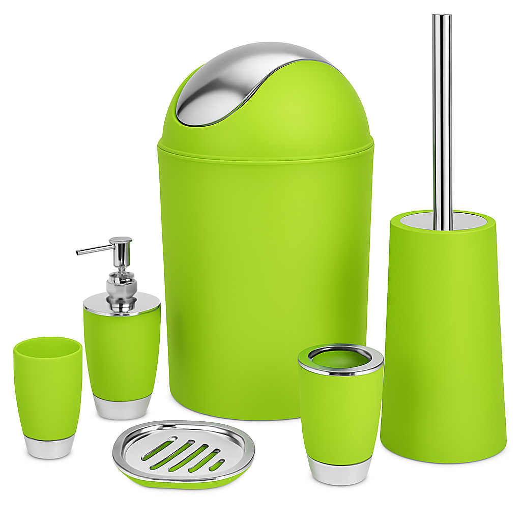 Set de accesorios de baño para la organización del hogar moderno