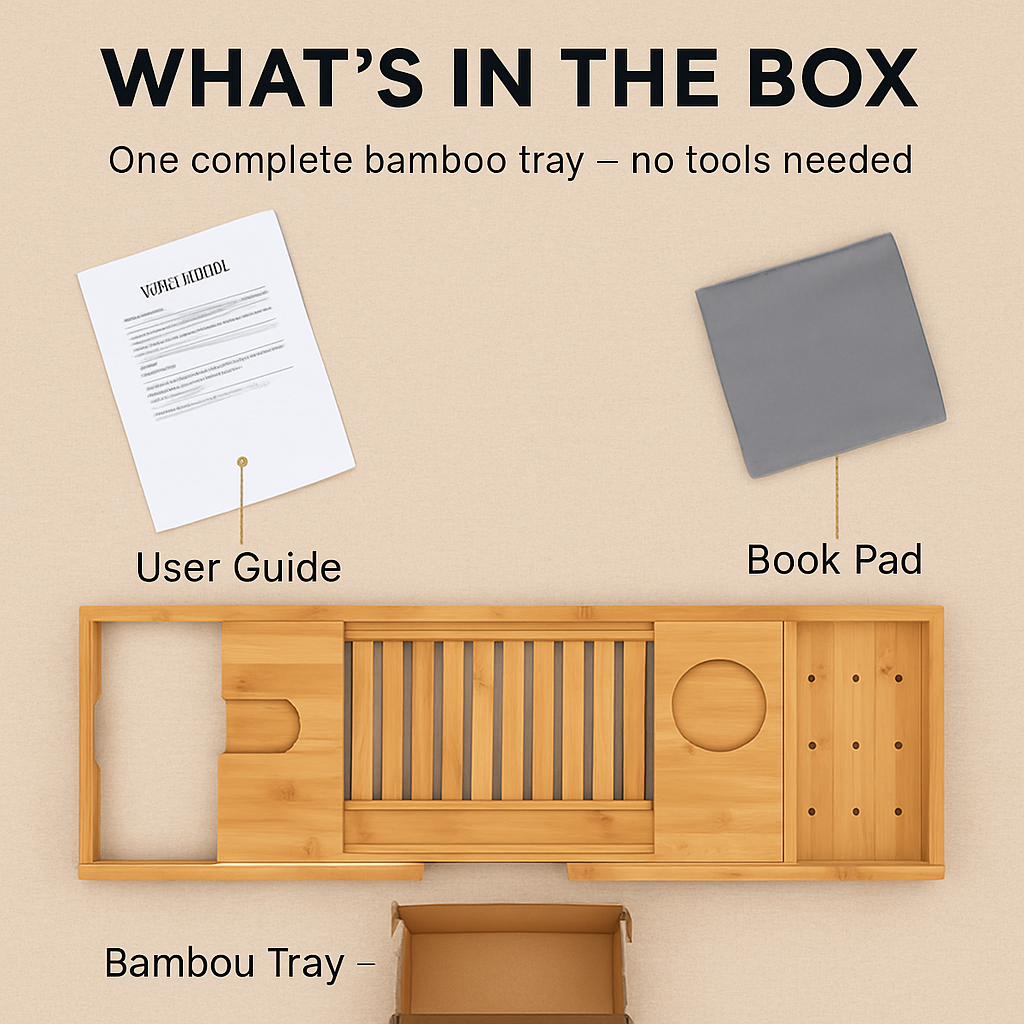 Bandeja para bañera de bambú, mesa para baño con soporte extensible para lectura, soporte para tableta y teléfono, porta copas de vino, estante para spa en el hogar