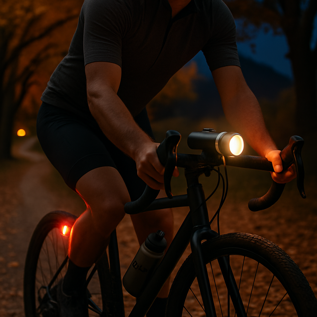 Bike Front and Rear Light Set for Secure Handlebar Mounting
