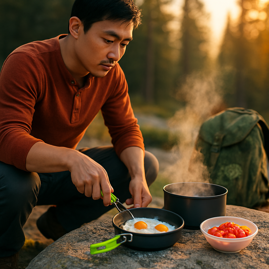 Camping Cookware Set: Pot, Pan & Bowls for Outdoor Cooking
