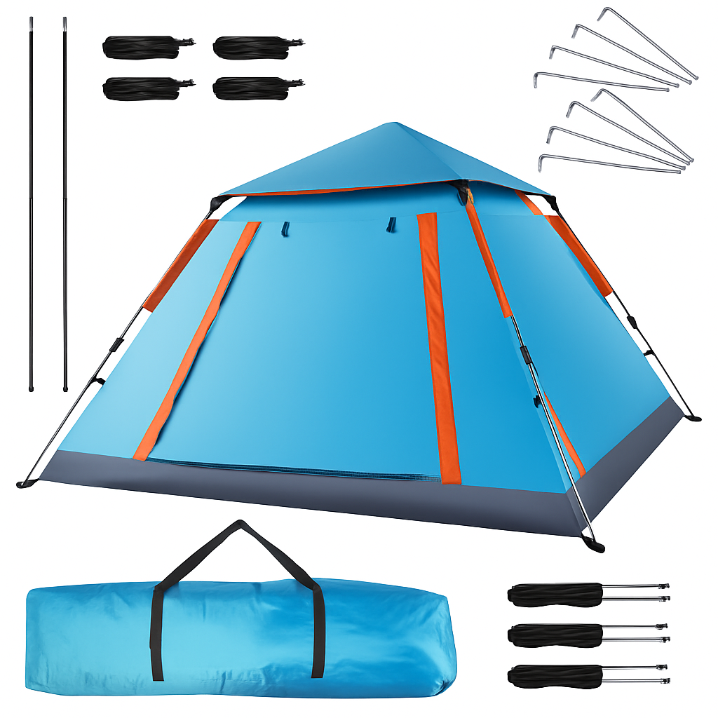Camping Tent for 4-5 People – Foldable Waterproof