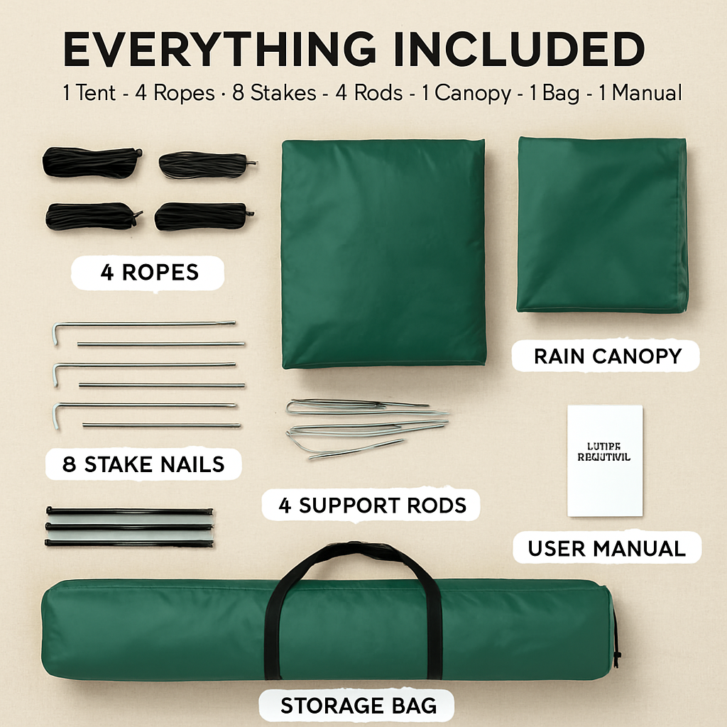 Camping Tent for 4-5 People – Foldable Waterproof