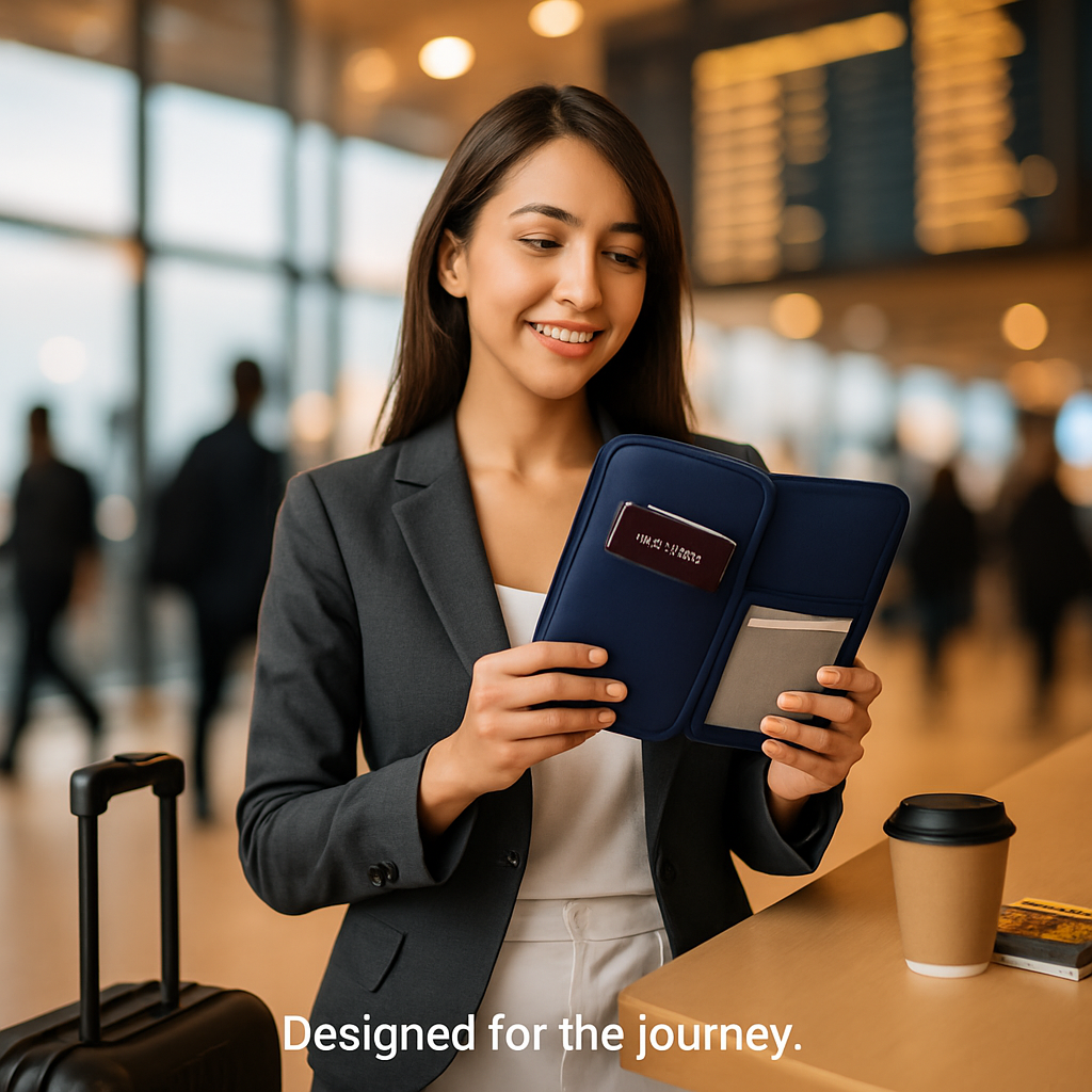 Cartera de viaje para pasaporte con 12 compartimentos, organizador de documentos, tarjetas de crédito, identificación y teléfono, estuche resistente al agua con cremallera para viajes de negocios y uso diario