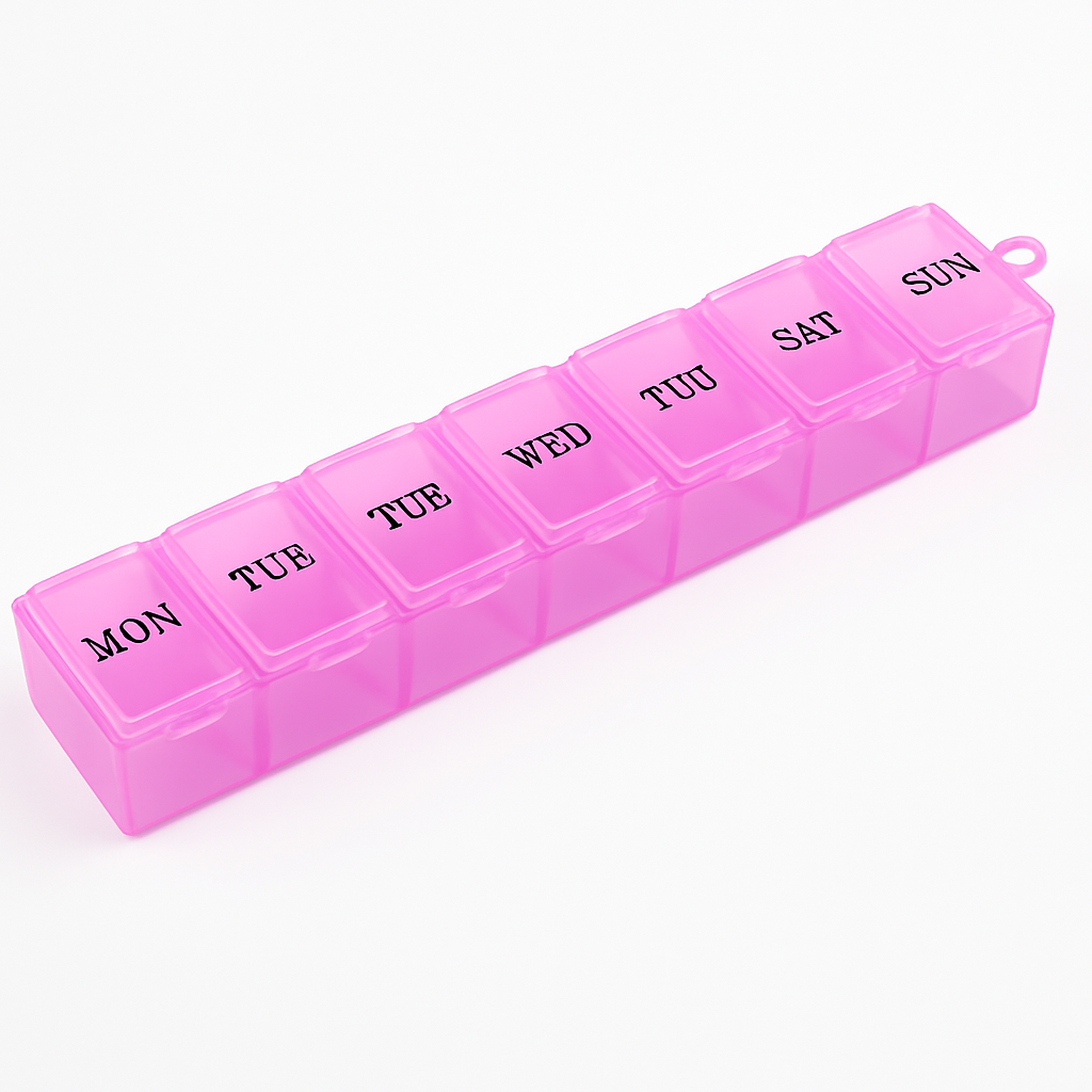 Pastillero semanal de 7 días - Estuche portátil