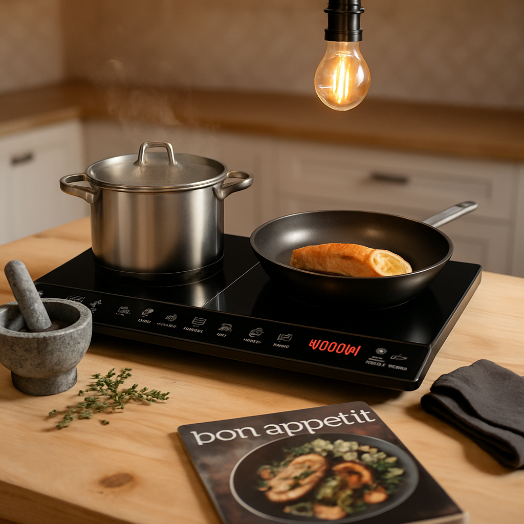 Induction Cooktop Dual Burner Portable Stove