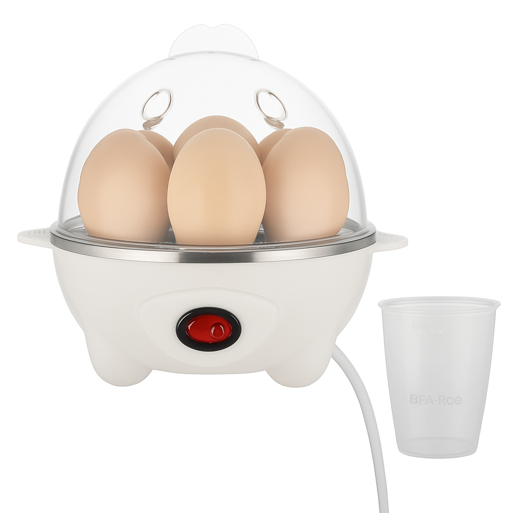 Cocedor de huevos eléctrico para hervir y cocinar al vapor rápidamente