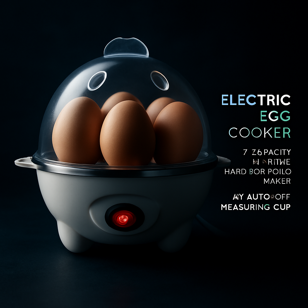 Cocedor de huevos eléctrico para hervir y cocinar al vapor rápidamente