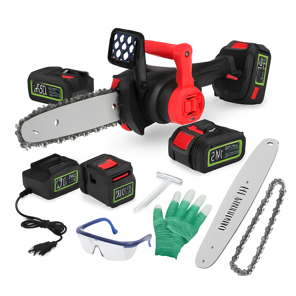 12-Inch Cordless Chainsaw with Battery and Charger