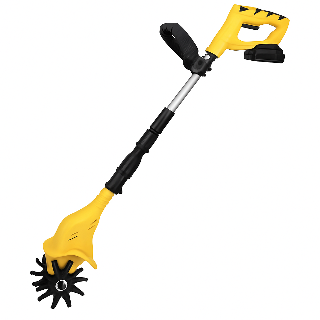 Motocultor inalámbrico para jardín y césped