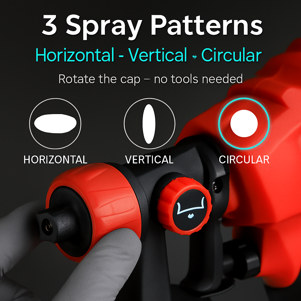 Paint Sprayer with 3 spray patterns - home use