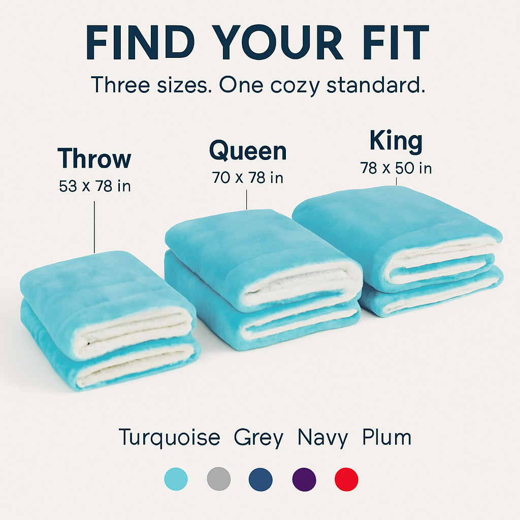 Fleece Throw Blanket - Cozy Double-Sided Microfiber Comfort