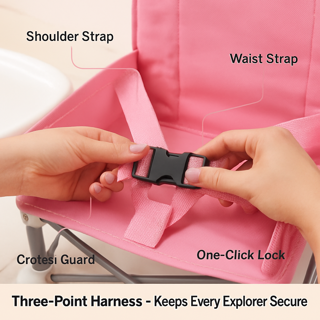 Travel Booster Seat with Detachable Tray for Baby
