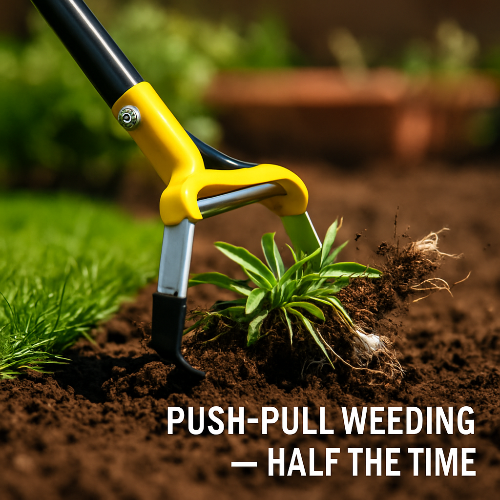 Adjustable Garden Hoe - Handheld Stirrup Weeder for Weeding