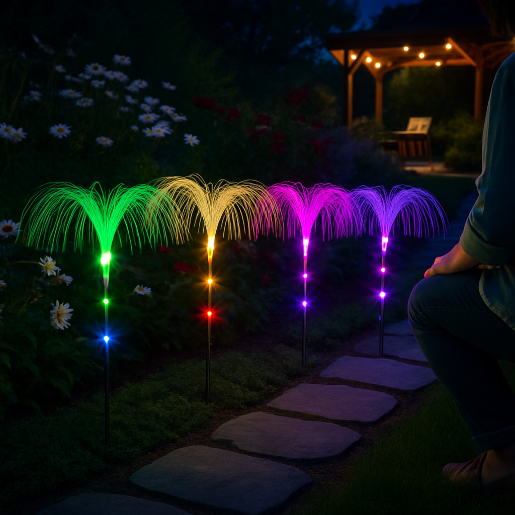 Jellyfish Solar Lights - Outdoor Lamps, 7 Colors