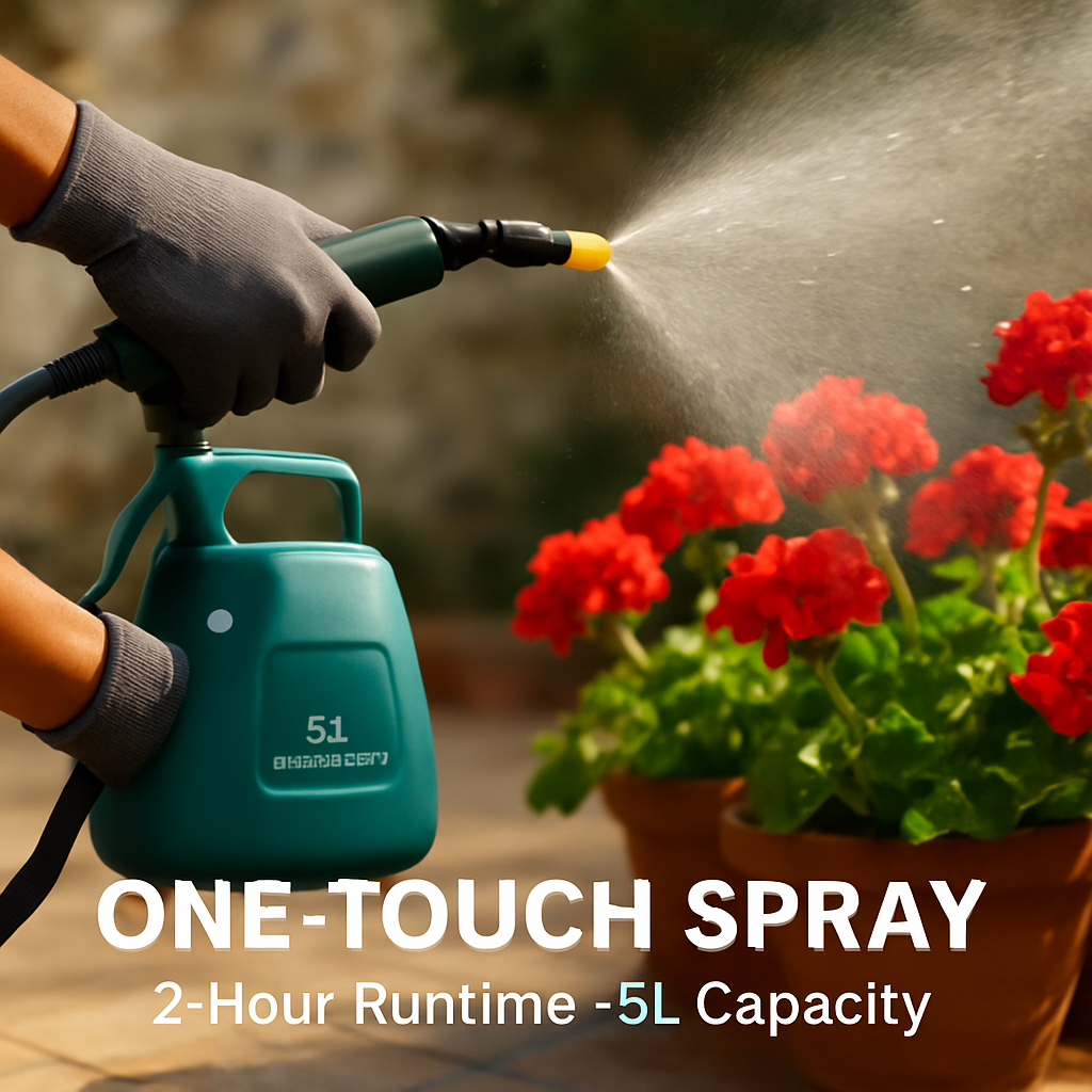 Garden Sprayer Battery Powered with Telescopic Wand