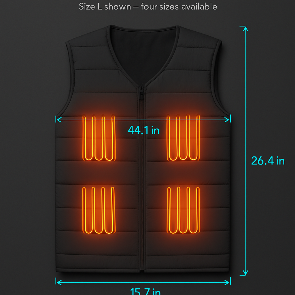 Heat Jacket Vest for Winter Outdoor Wear