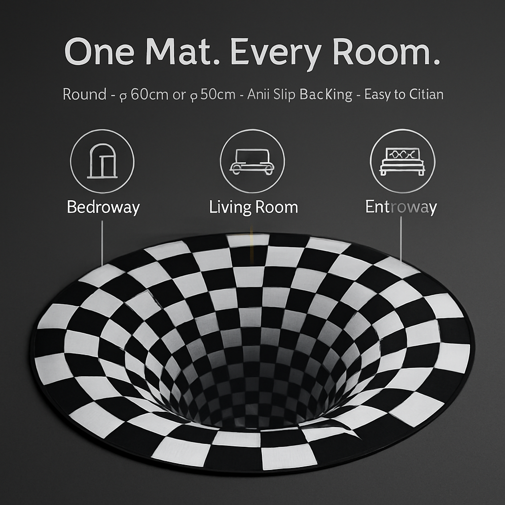 3D Visual Floor Area Mat Illusion Rug Doormat