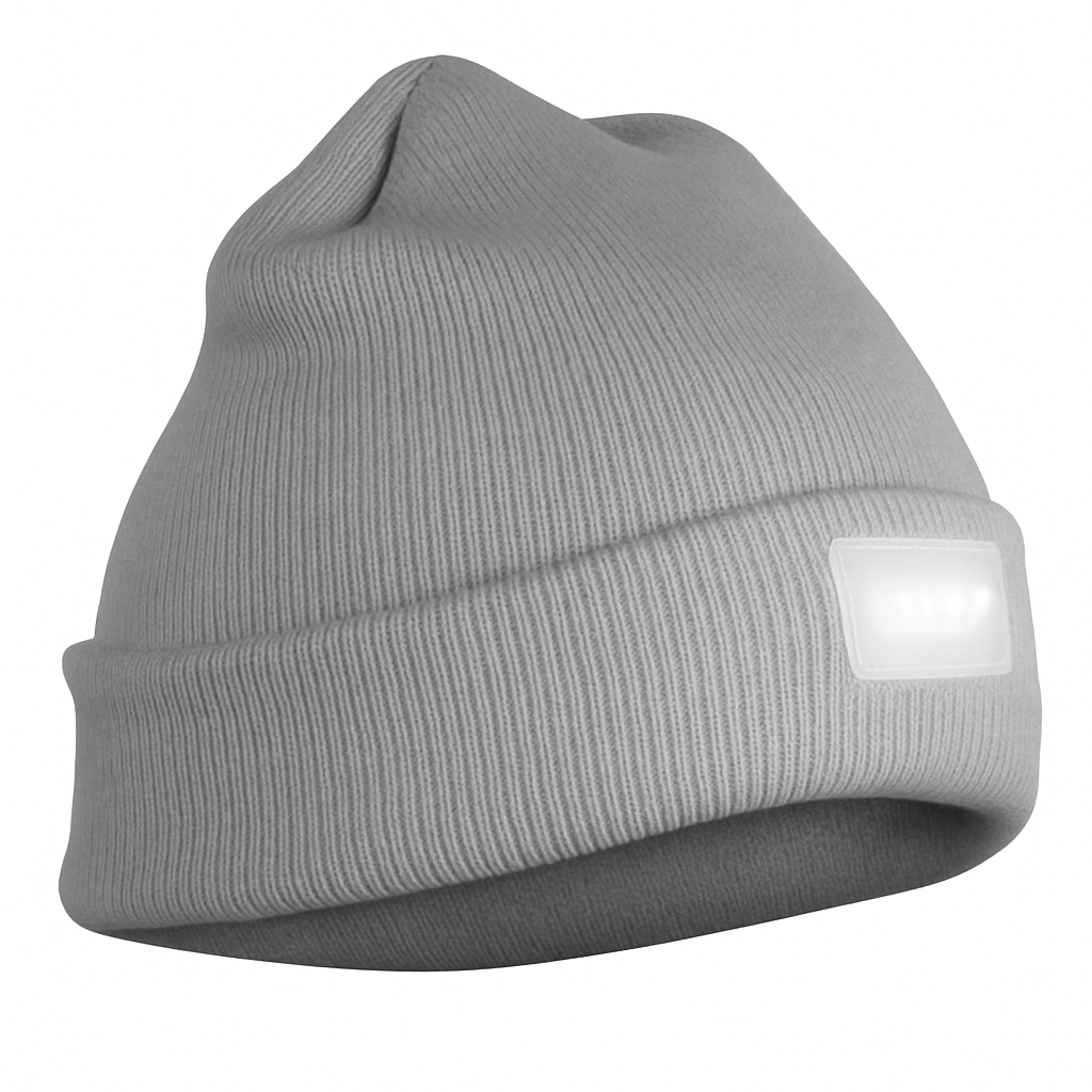 Unisex 5 LED Knitted Beanie Winter Warm Hat Camping Jogging Running Cap Headlamp