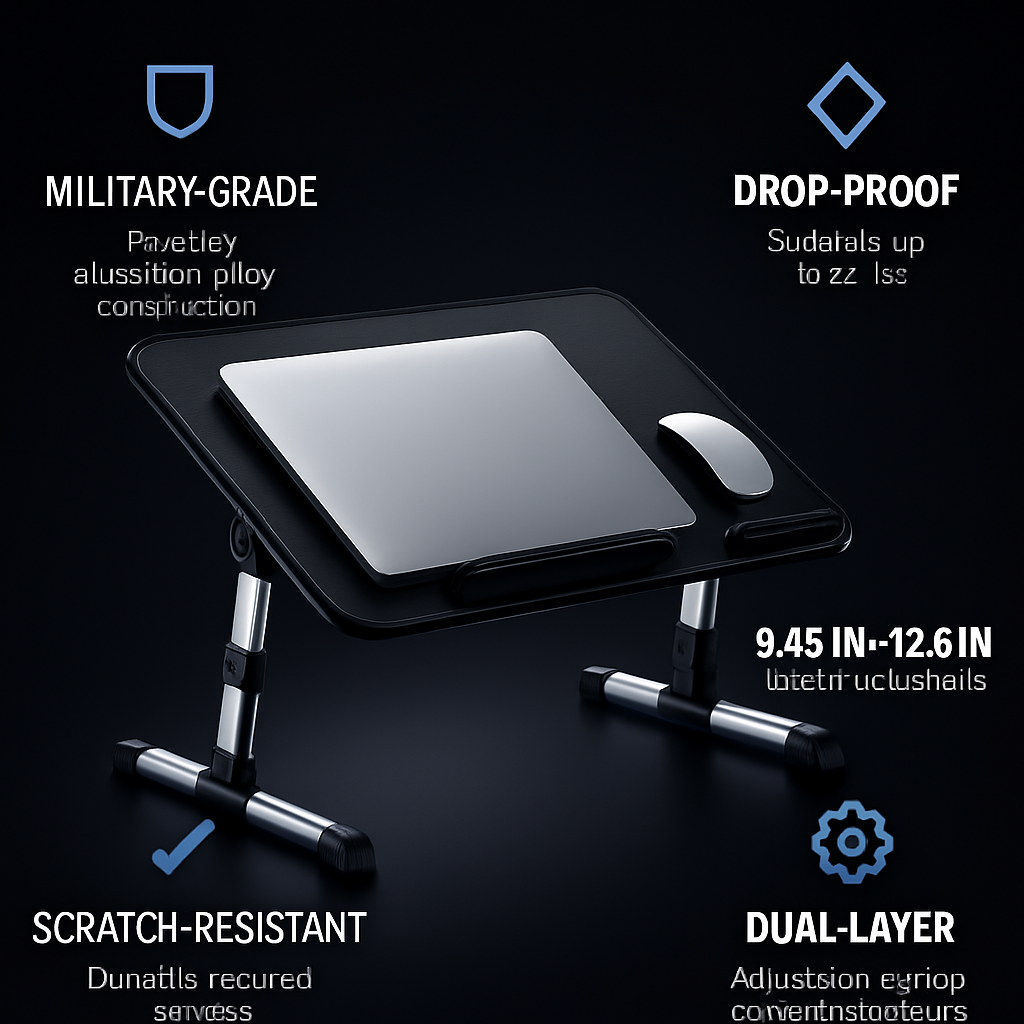Foldable Laptop Stand for Bed, Sofa & Desk Use