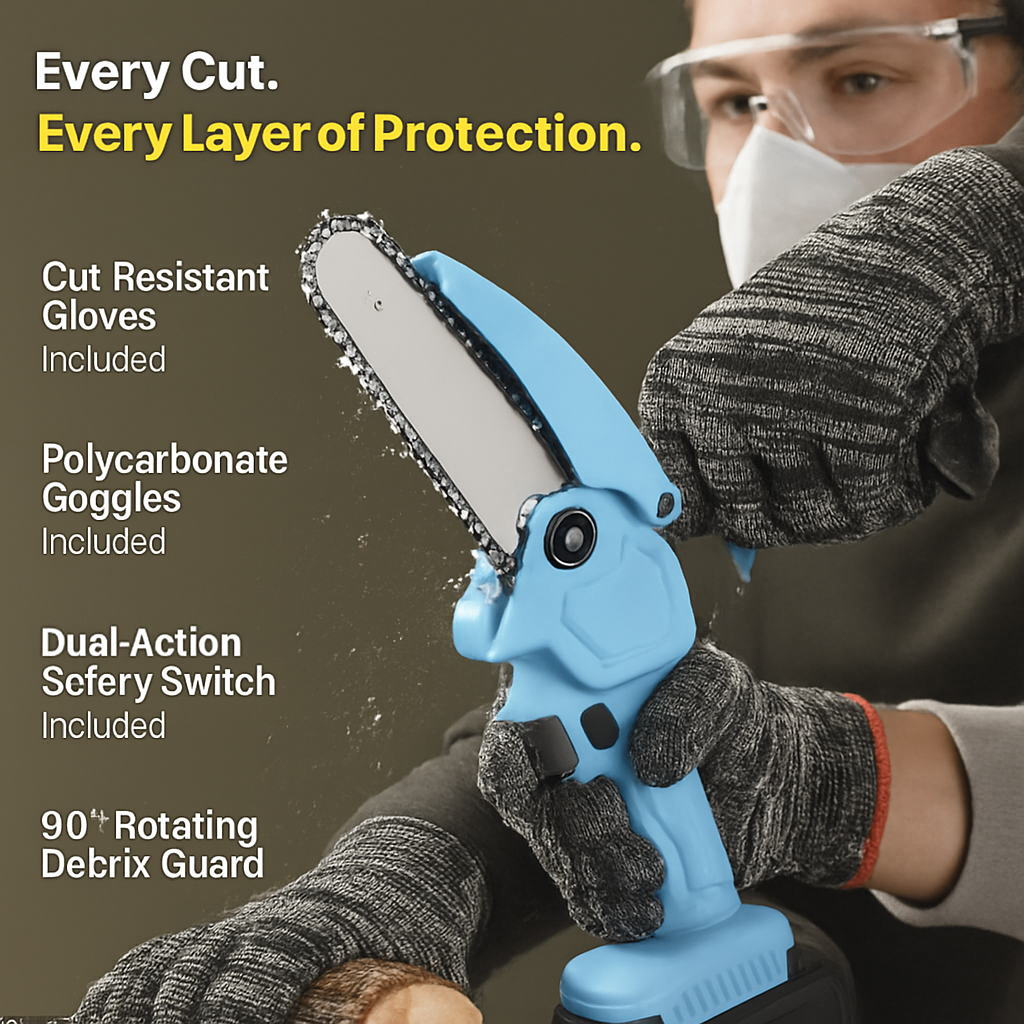 Mini Chainsaw Cordless Portable Pruning Tool