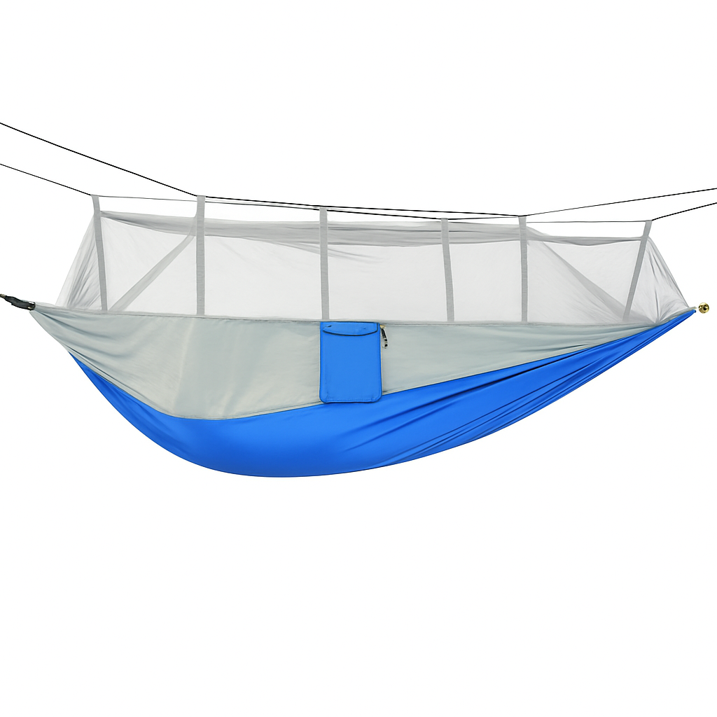 Hamaca con mosquitero para camping y viajes