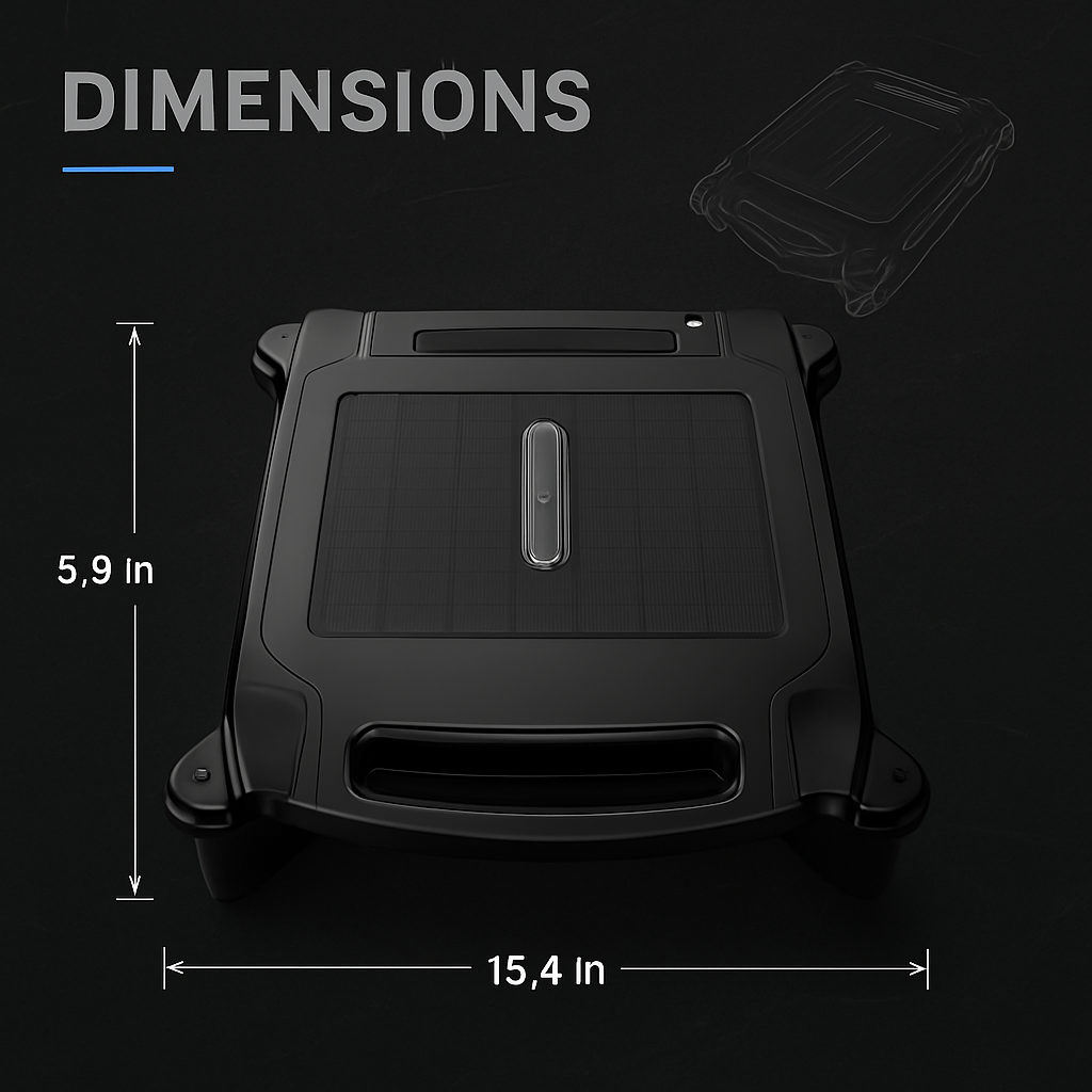 Solar Powered Robotic Pool Skimmer with Dual Modes