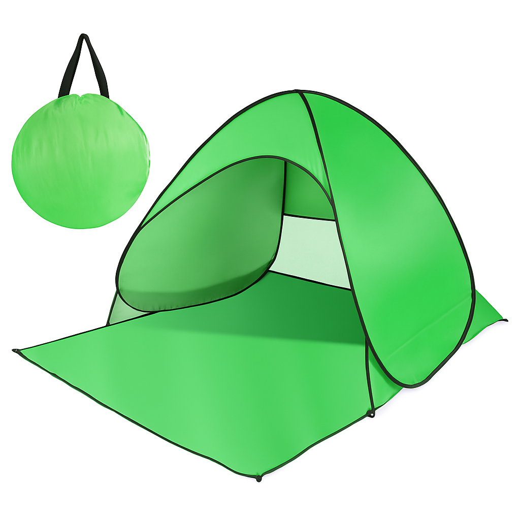 Tienda de campaña emergente para playa con protección UV para 2-3 personas y ventana de malla