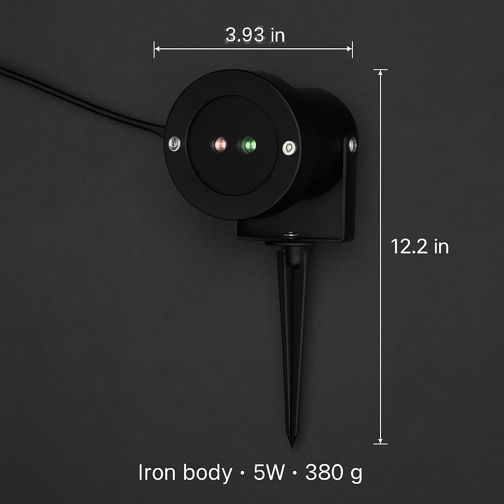 Outdoor Laser Projector Light with 2-Color Firefly Effects
