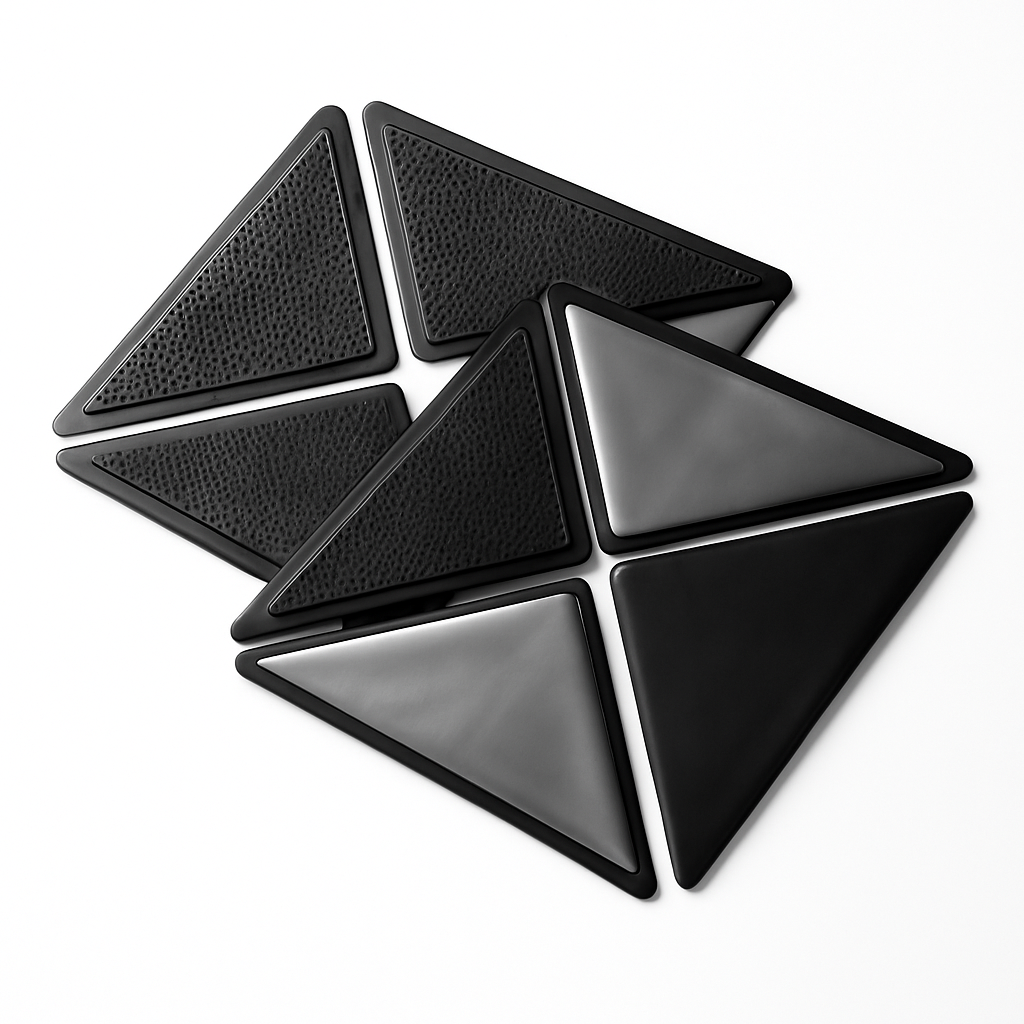 Almohadillas triangulares antideslizantes para alfombras
