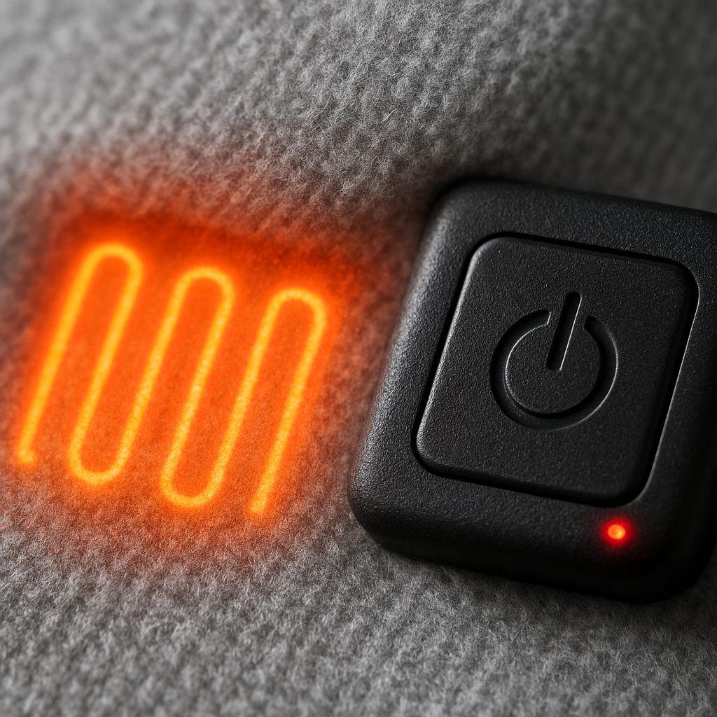 Chal califactor USB de 77x24 pulgadas, manta térmica portátil, cobija eléctrica con cremallera, 3 niveles de calor, lavable a máquina para interiores y exteriores