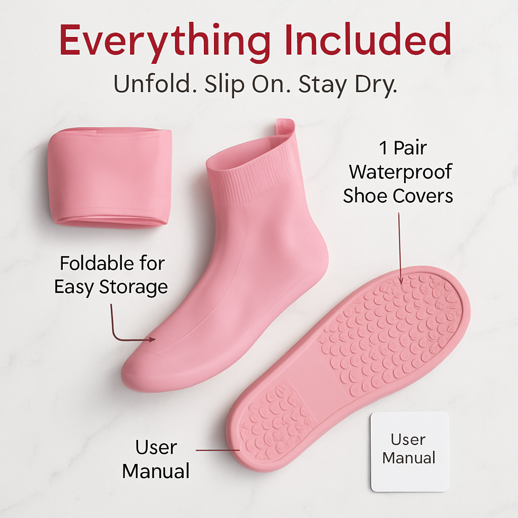 Waterproof Shoe Covers for Rain - Non-Slip Protectors