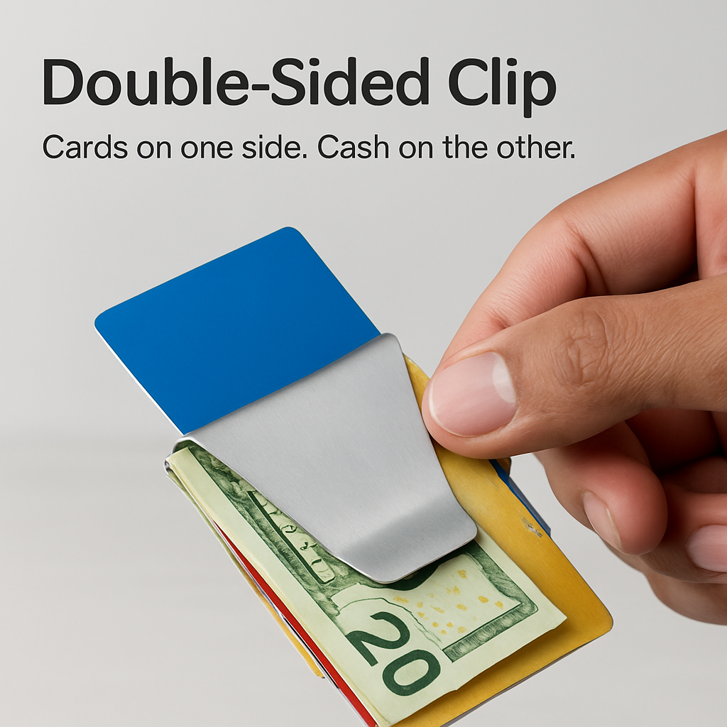 Clip para dinero y tarjetero de doble cara Slim Clip