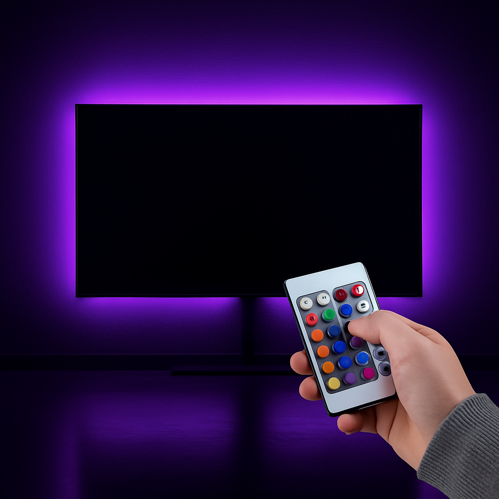 Tira de luz LED RGB USB para retroiluminación de monitor de TV