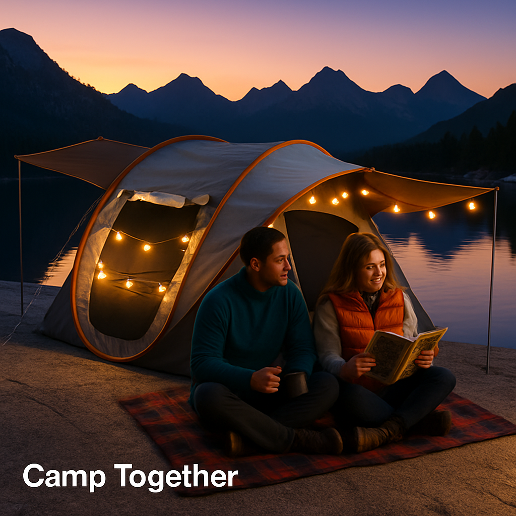 5-8 Person Pop Up Tent with Instant Setup