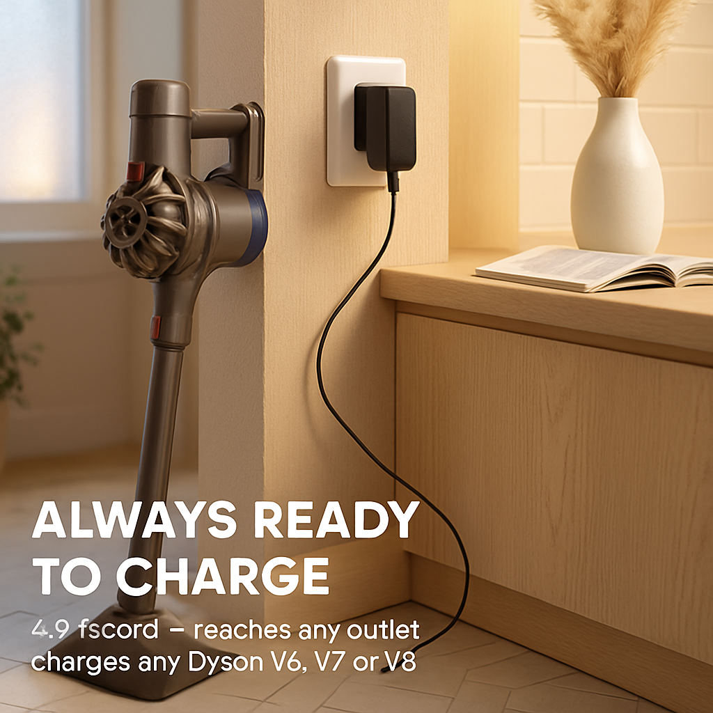 Vacuum Charger for V6-V8 Cordless Vacuum