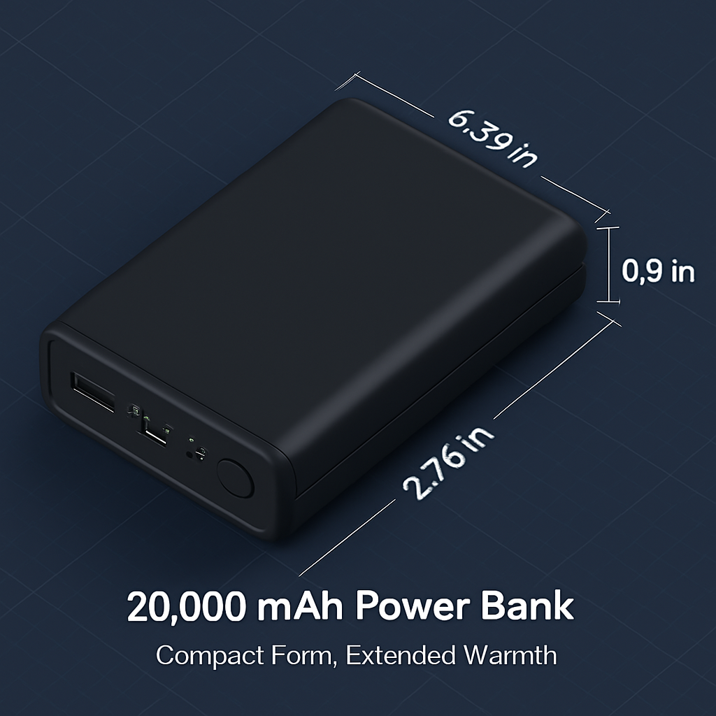 Power Bank for Heated Clothing with USB DC Output