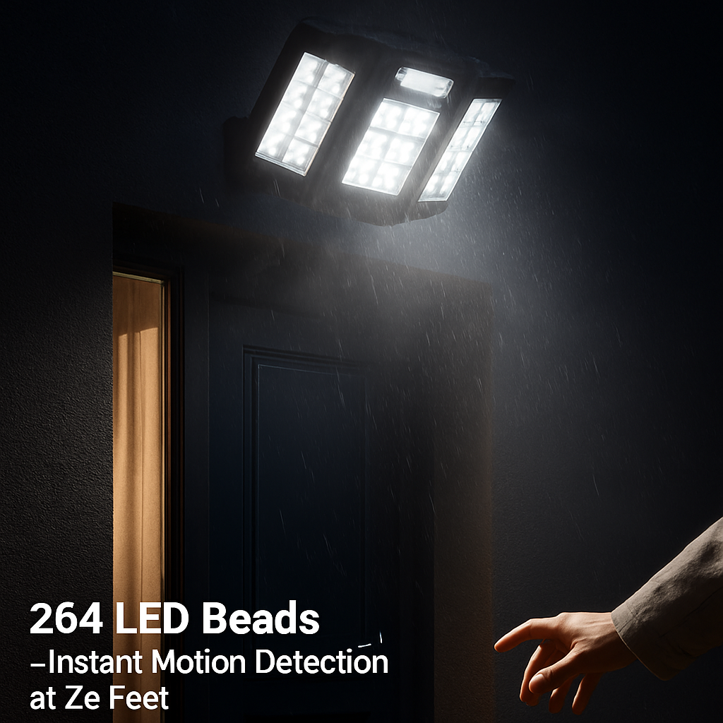 Outdoor Solar Wall Light with PIR Motion Sensor