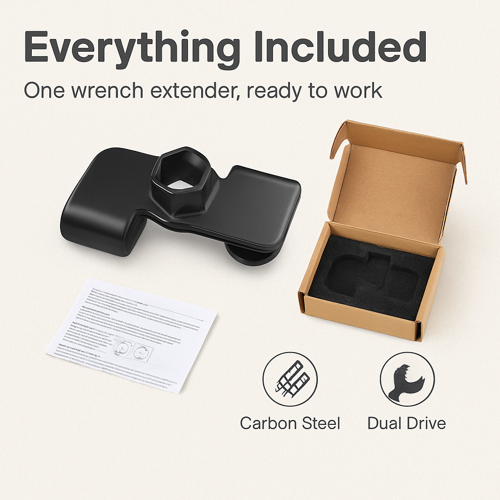Wrench Extender for Tightening Nuts and Bolts