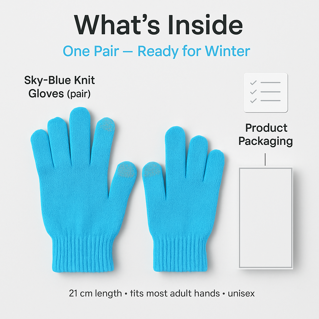Guantes de punto unisex de invierno para pantalla táctil, resistentes al viento, para ciclismo, esquí y actividades al aire libre.