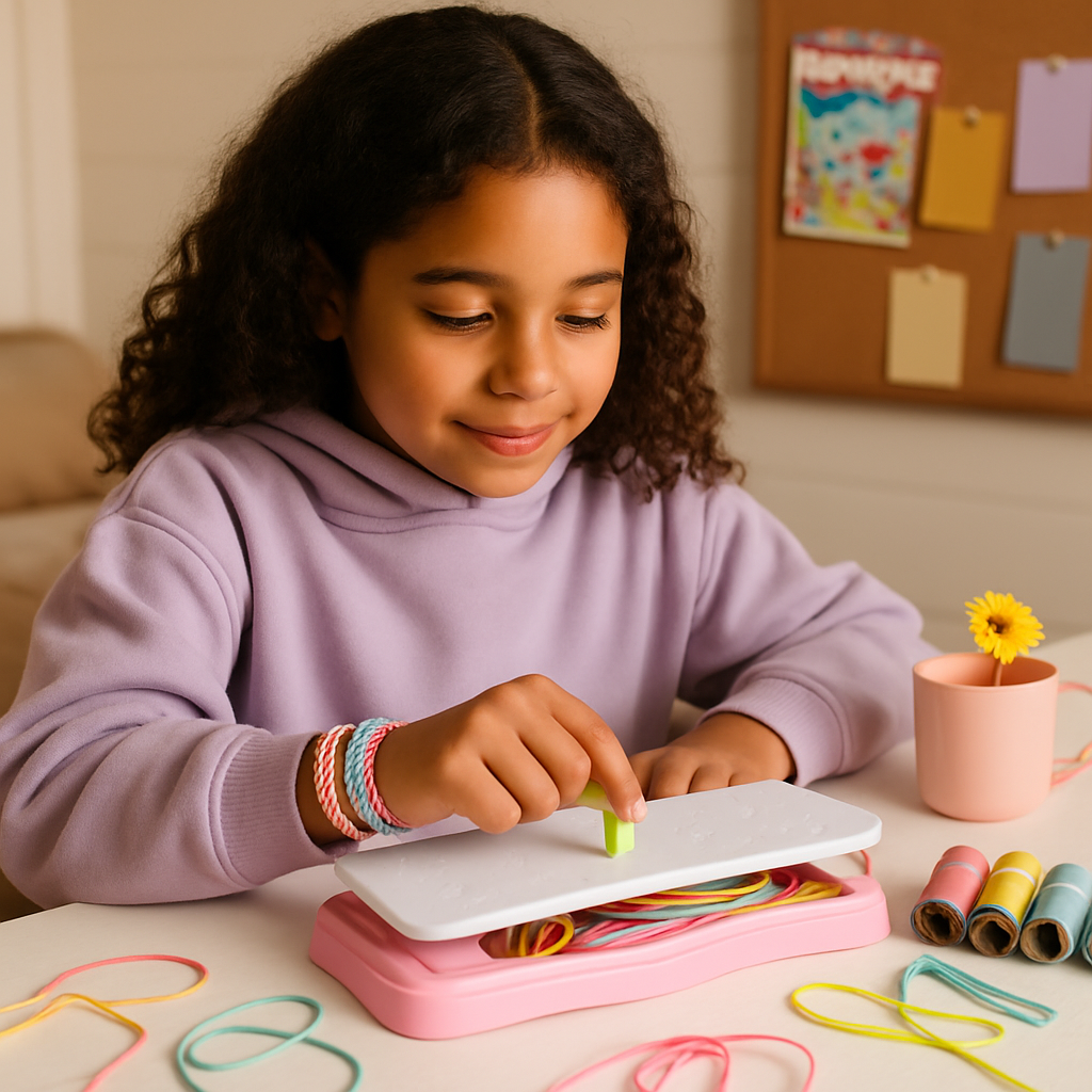 Kit para hacer pulseras - Set de manualidades DIY para niños, diversión para viajes