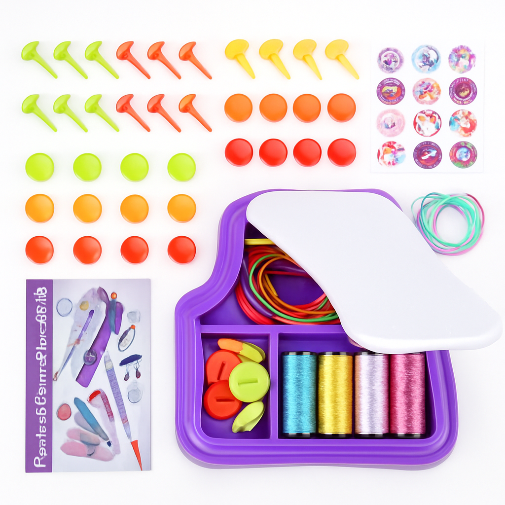 Kit para hacer pulseras - Set de manualidades DIY para niños, diversión para viajes